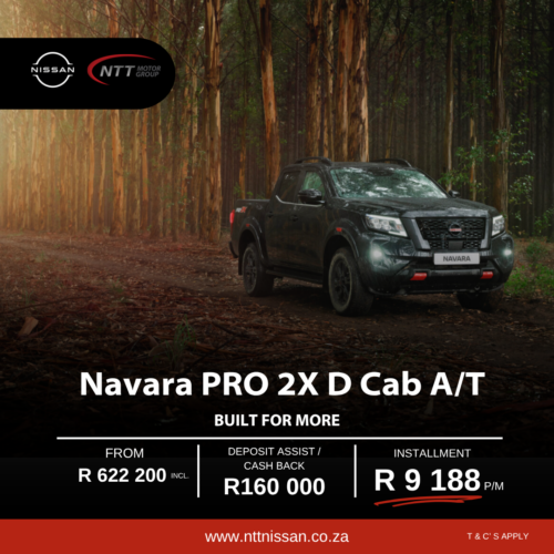 Navara PRO 2X D Cab A/T image from NTT Nissan Sandton